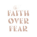 Faith Over Fear Dandelion Kiss-Cut Sticker