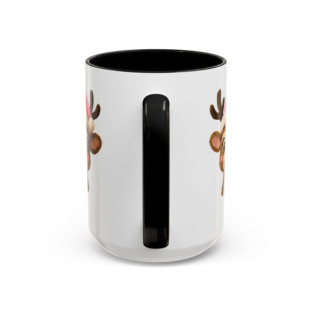 Rudolph Knit Accent Coffee Mug — Cute Holiday Coffee Cup (11/15 oz)