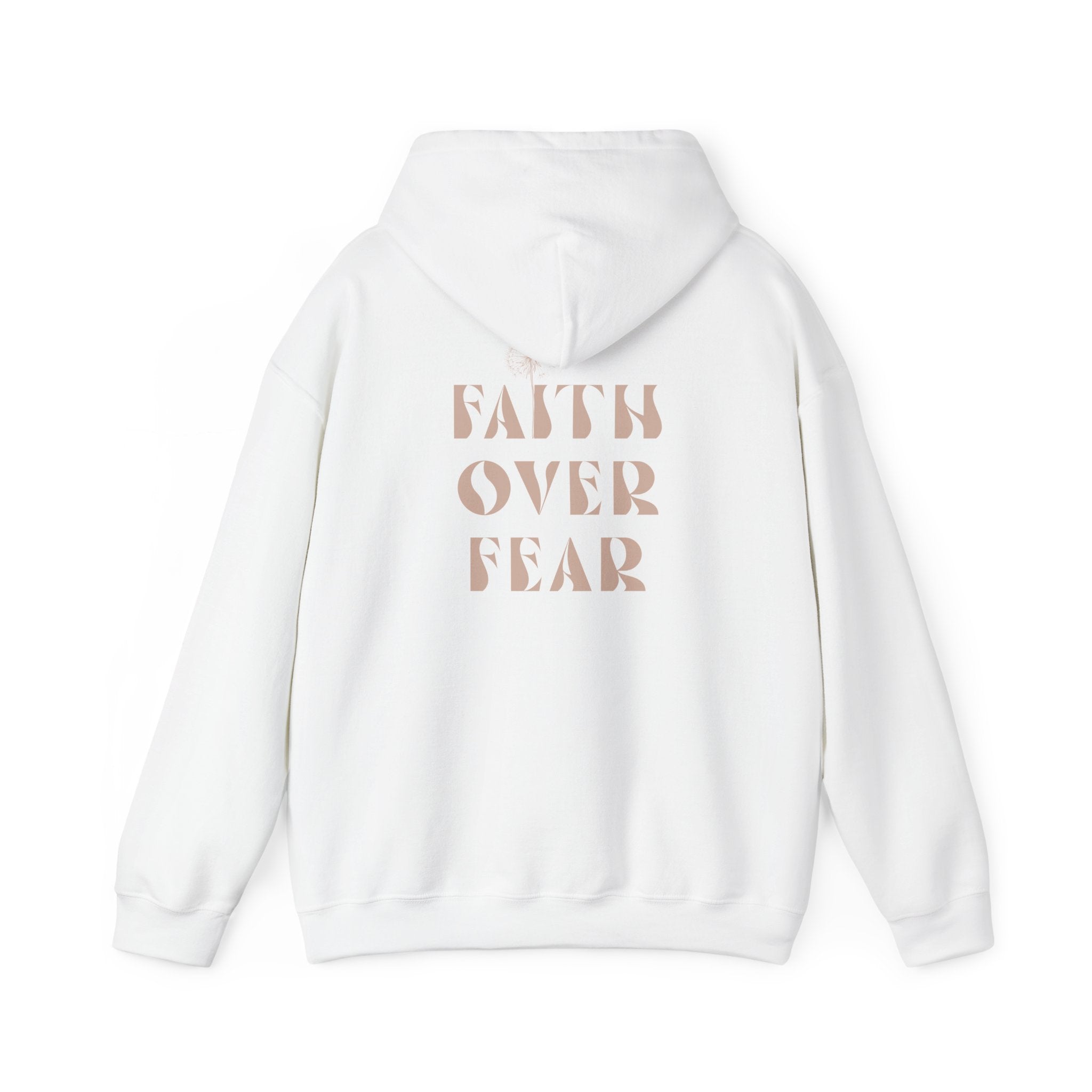 Faith Over Fear Hoodie — Inspirational Pullover Hoodie
