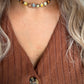 13.25” Red Creek Jasper Suede Choker Necklace