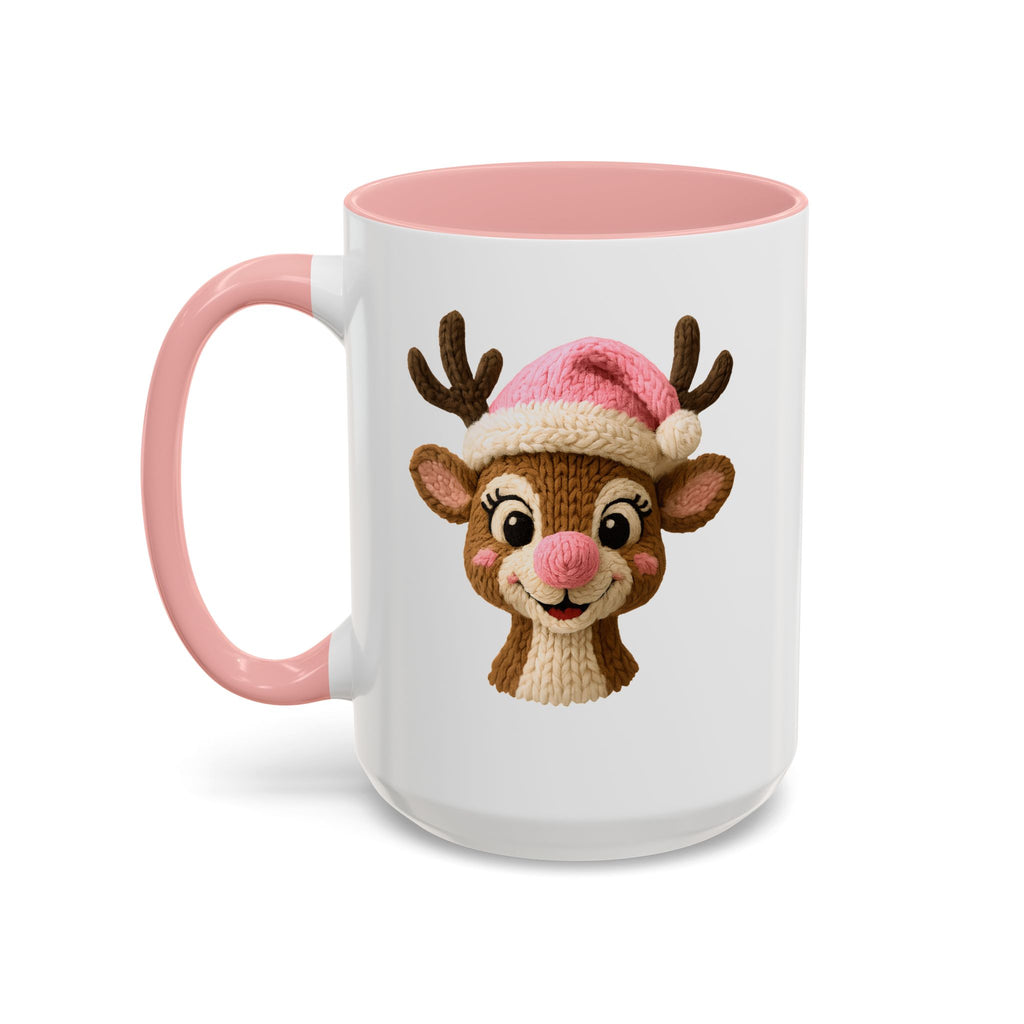 Rudolph Knit Accent Coffee Mug — Cute Holiday Coffee Cup (11/15 oz)