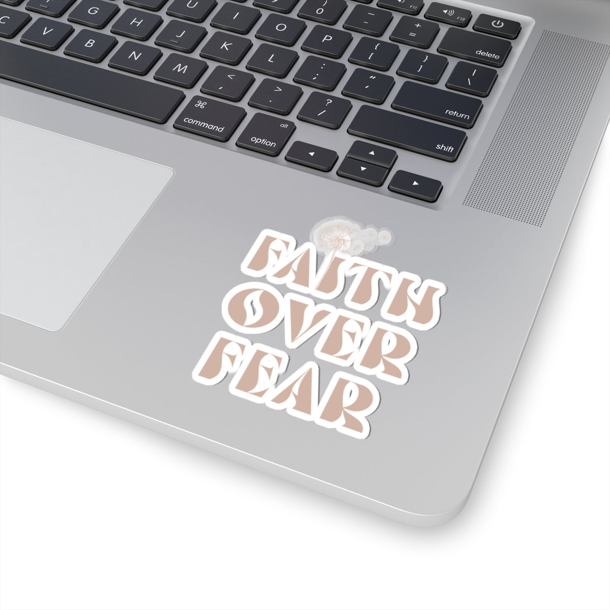Faith Over Fear Dandelion Kiss-Cut Sticker