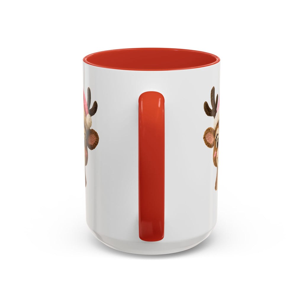 Rudolph Knit Accent Coffee Mug — Cute Holiday Coffee Cup (11/15 oz)