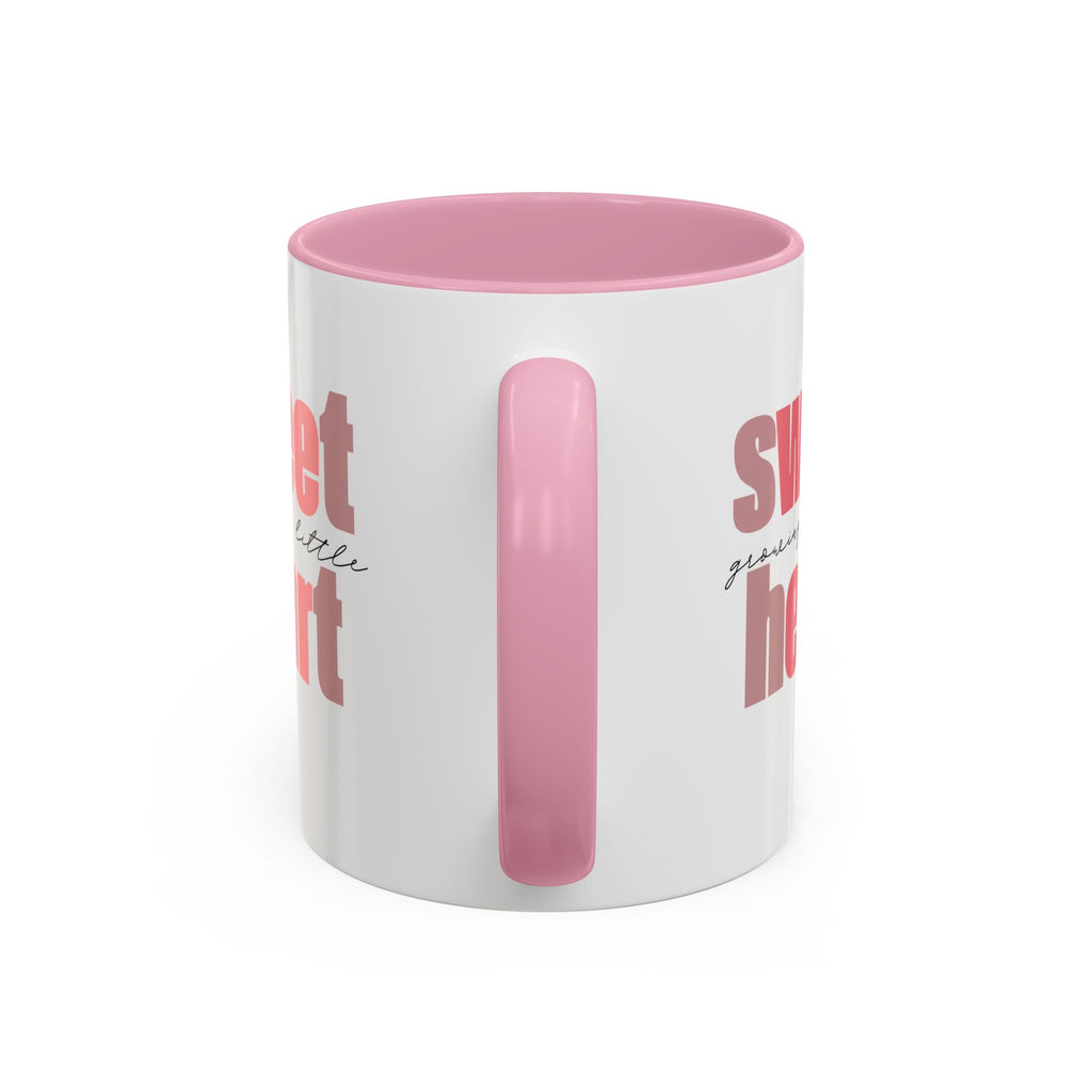 Growing a Little Sweetheart” Mug – Cute Pregnancy Reveal Mug | Colored Handle & Inside | Dishwasher & Microwave Safe