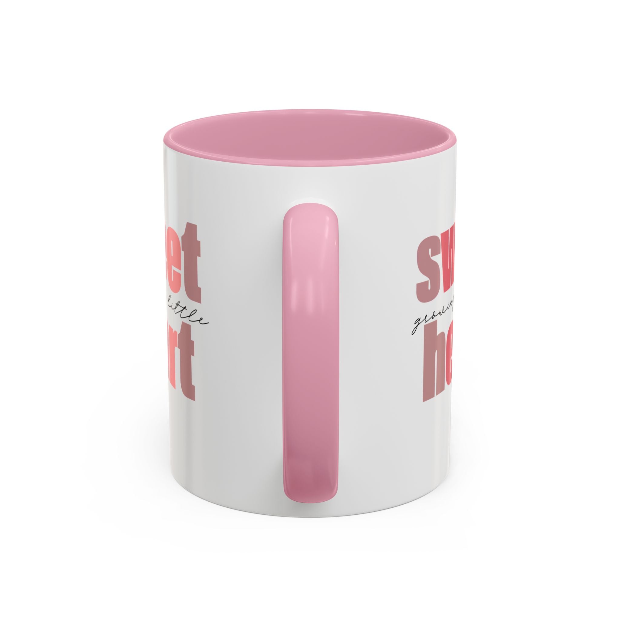 Growing a Little Sweetheart” Mug – Cute Pregnancy Reveal Mug | Colored Handle & Inside | Dishwasher & Microwave Safe