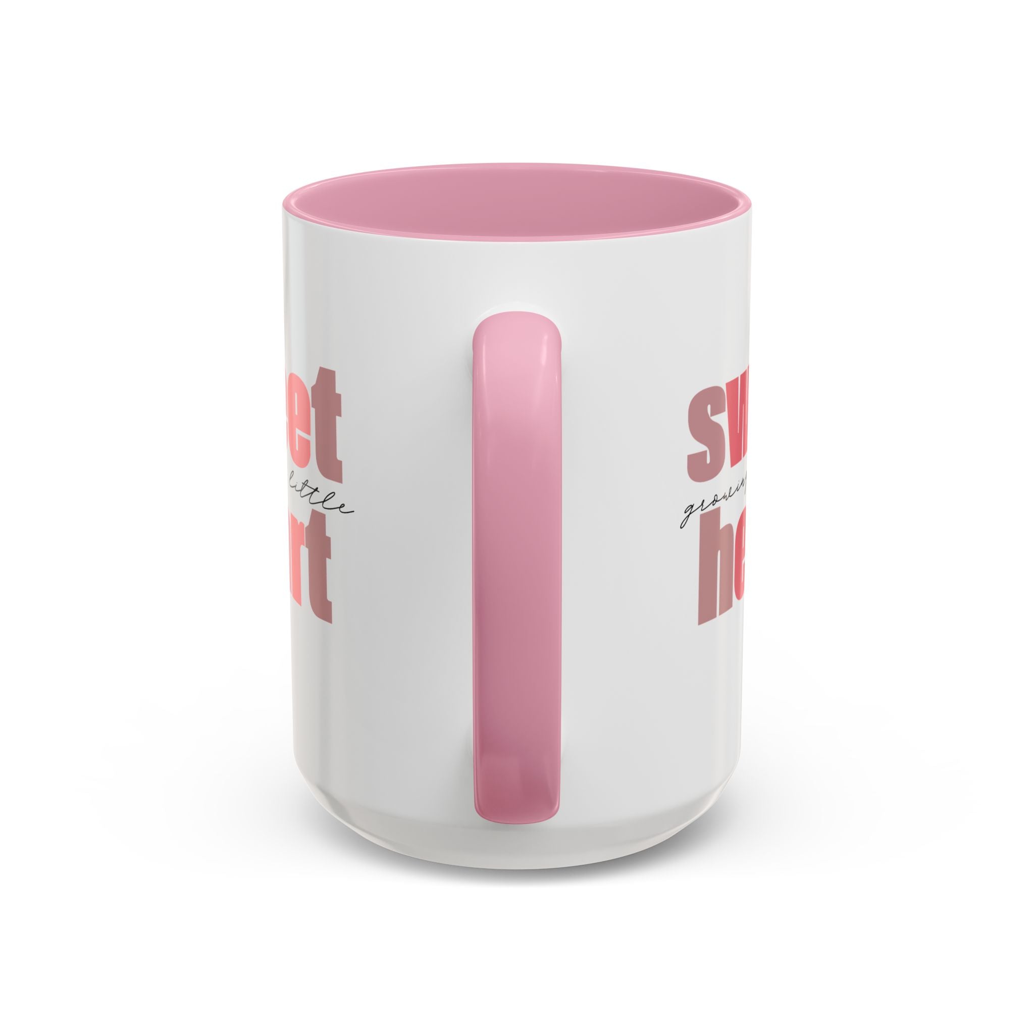 Growing a Little Sweetheart” Mug – Cute Pregnancy Reveal Mug | Colored Handle & Inside | Dishwasher & Microwave Safe