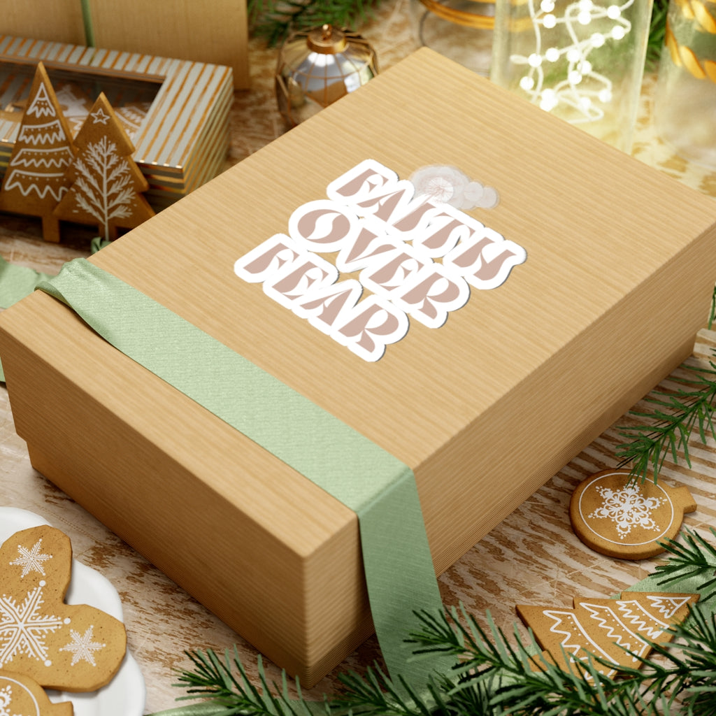 Faith Over Fear Dandelion Kiss-Cut Sticker