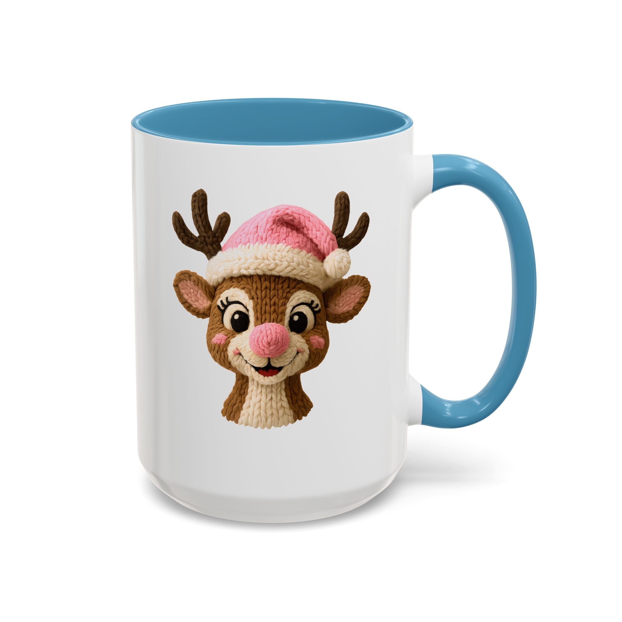 Rudolph Knit Accent Coffee Mug — Cute Holiday Coffee Cup (11/15 oz)