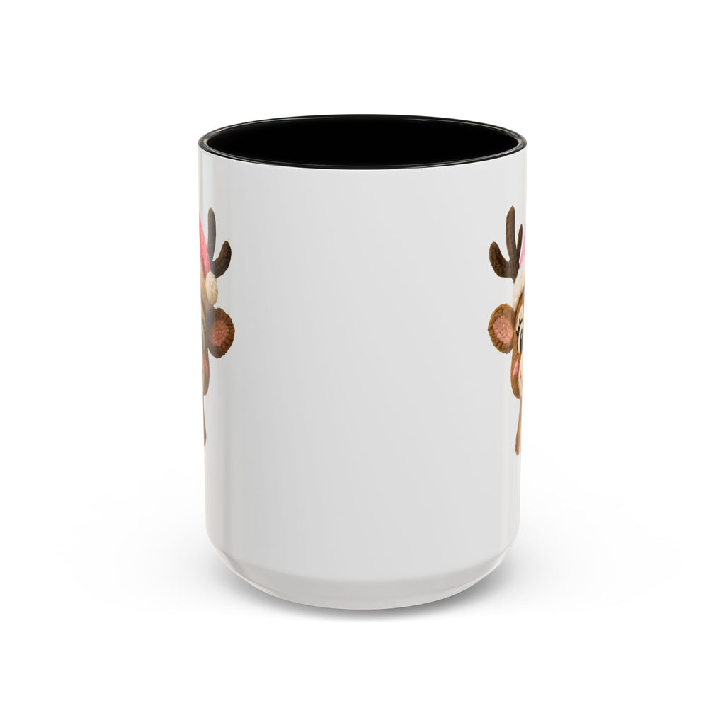 Rudolph Knit Accent Coffee Mug — Cute Holiday Coffee Cup (11/15 oz)