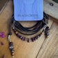 Purple Spiny Oyster Choker Lariat Necklace