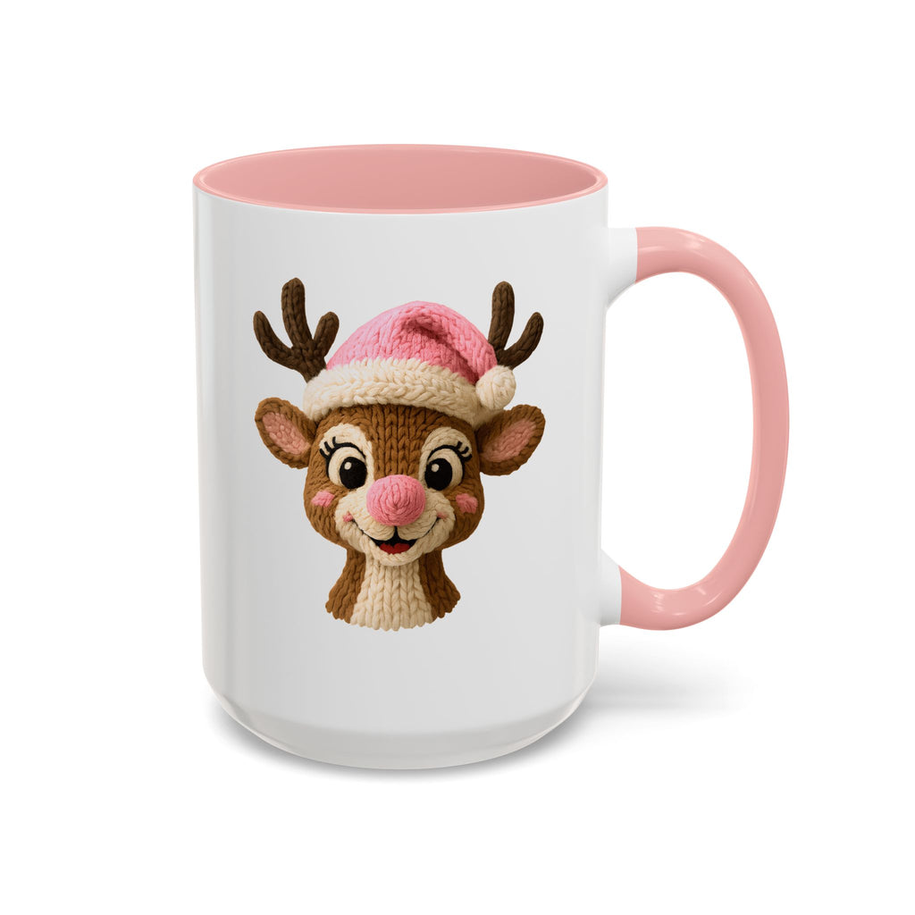 Rudolph Knit Accent Coffee Mug — Cute Holiday Coffee Cup (11/15 oz)