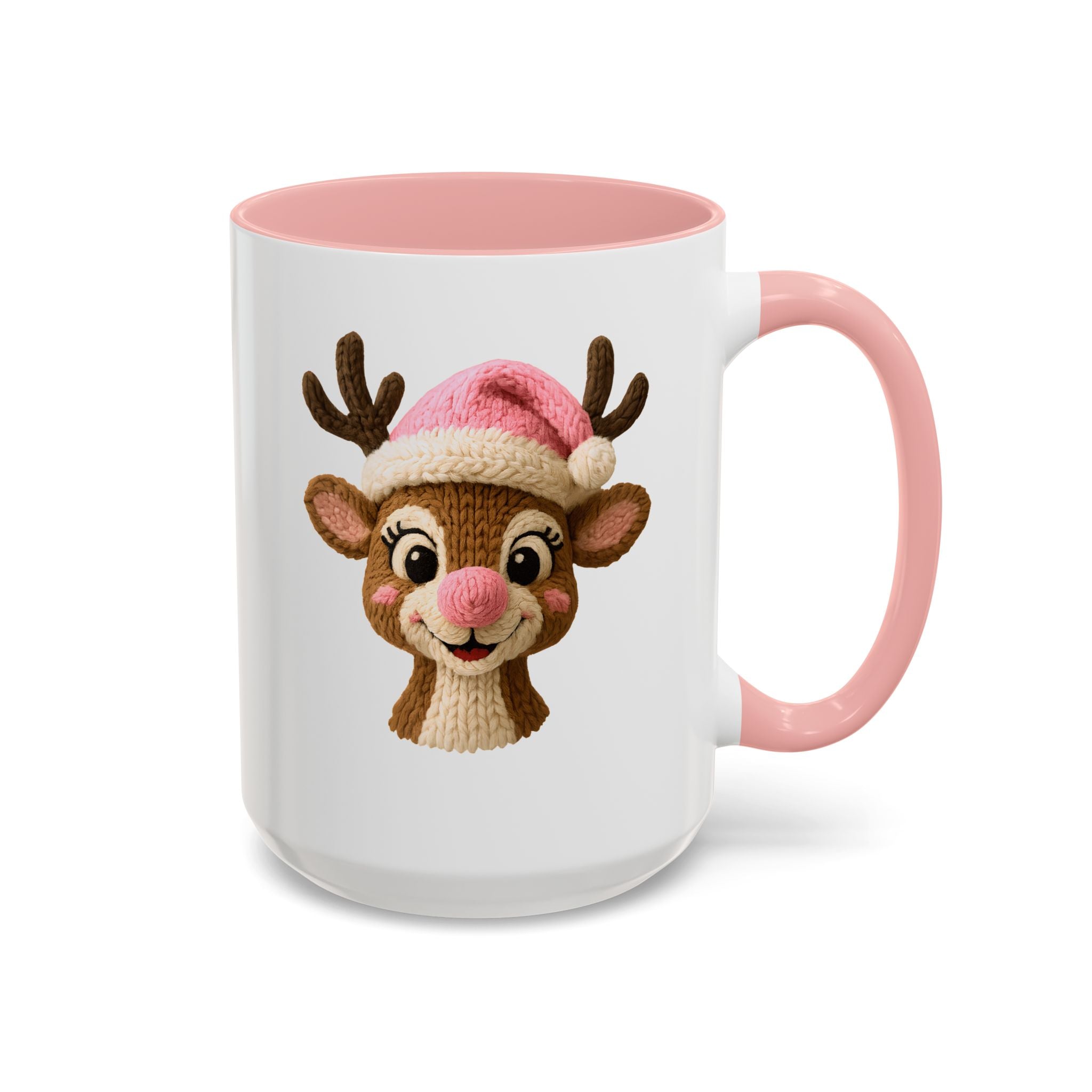 Rudolph Knit Accent Coffee Mug — Cute Holiday Coffee Cup (11/15 oz)