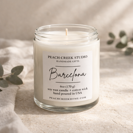 6oz Soy Wax Candle - Barcelona