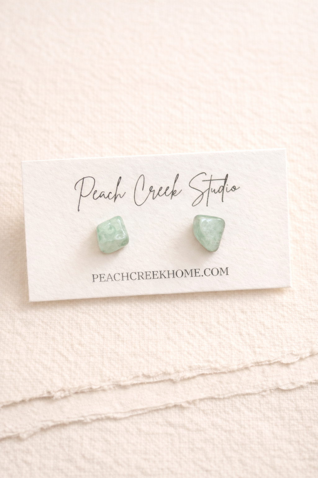 Aquamarine Gemstone Stud Earrings