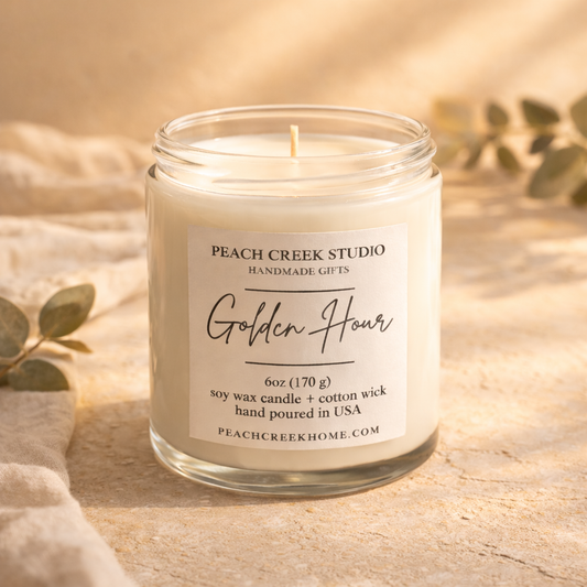 6oz Soy Wax Candle - Golden Hour