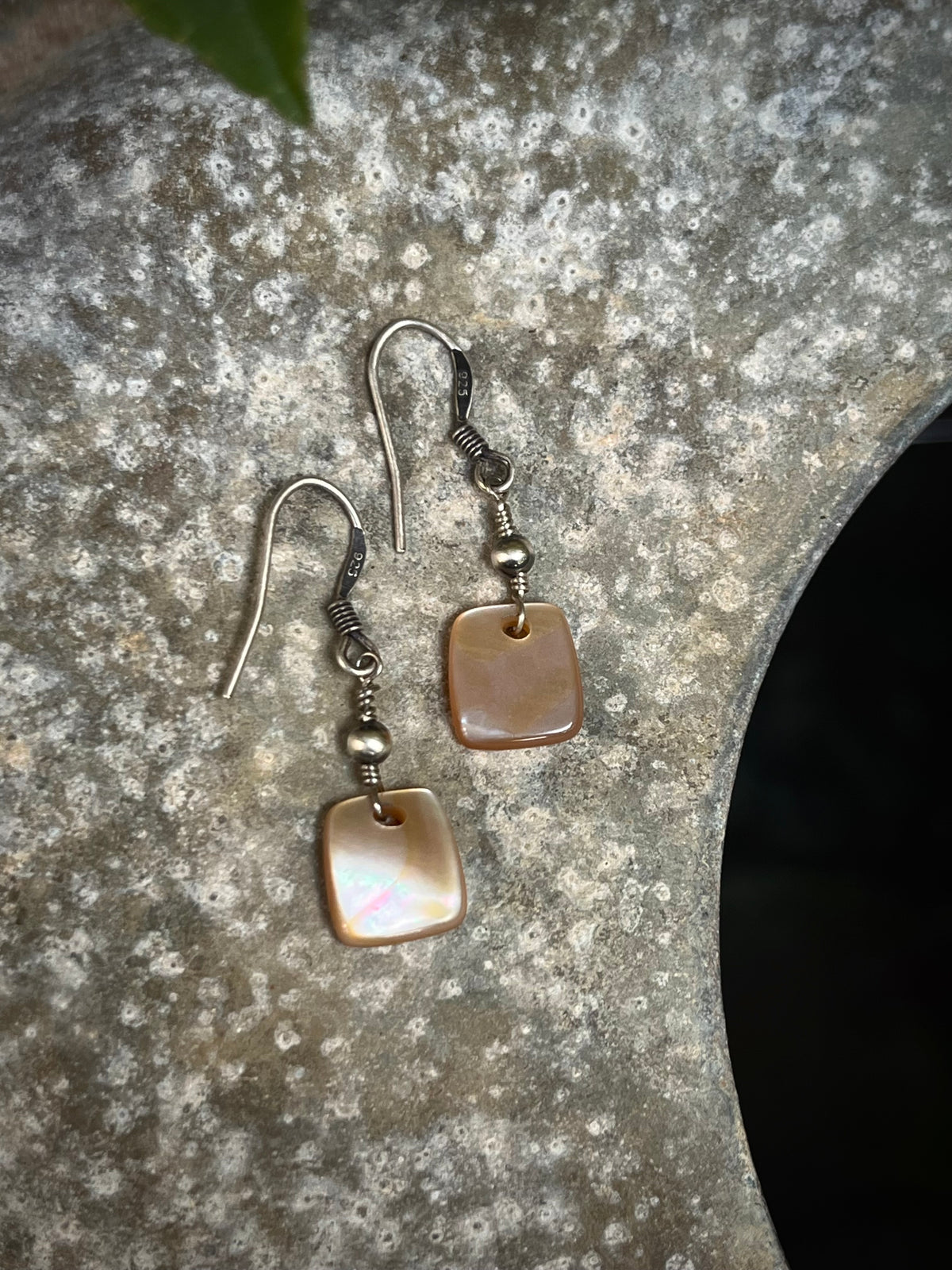 Mother of Pearl + Sterling Silver Earrings