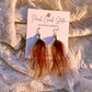 3" Earth-Toned Feather Earrings