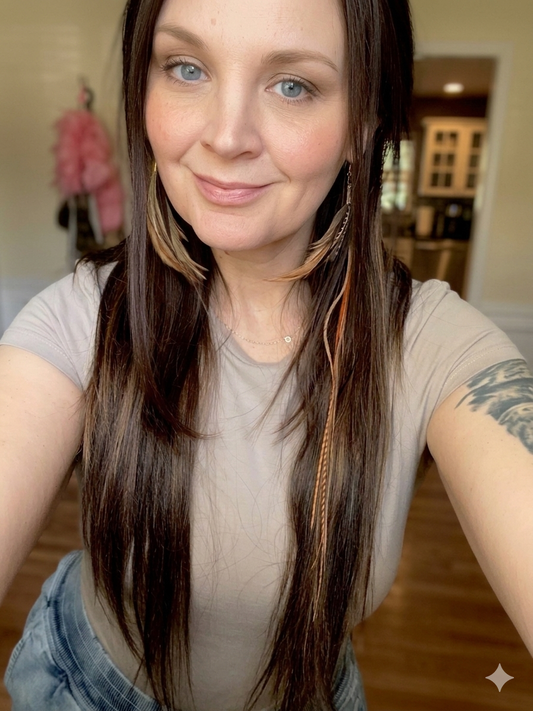 Clip-in Hair Feathers 11”-14”